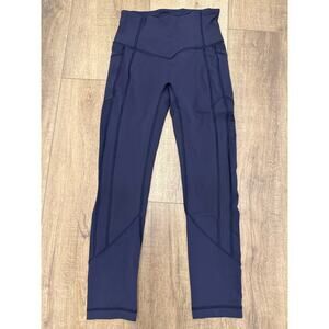 Lululemon All The Right Places Crop Leggings Navy Size 4